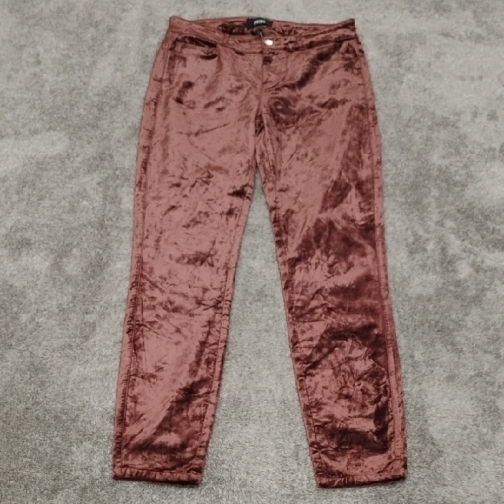 Paige Verdugo Ultra Skinny Crushed Velvet Pants